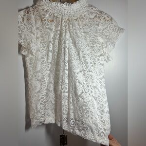 Adiva White Lace Women’s Blouse